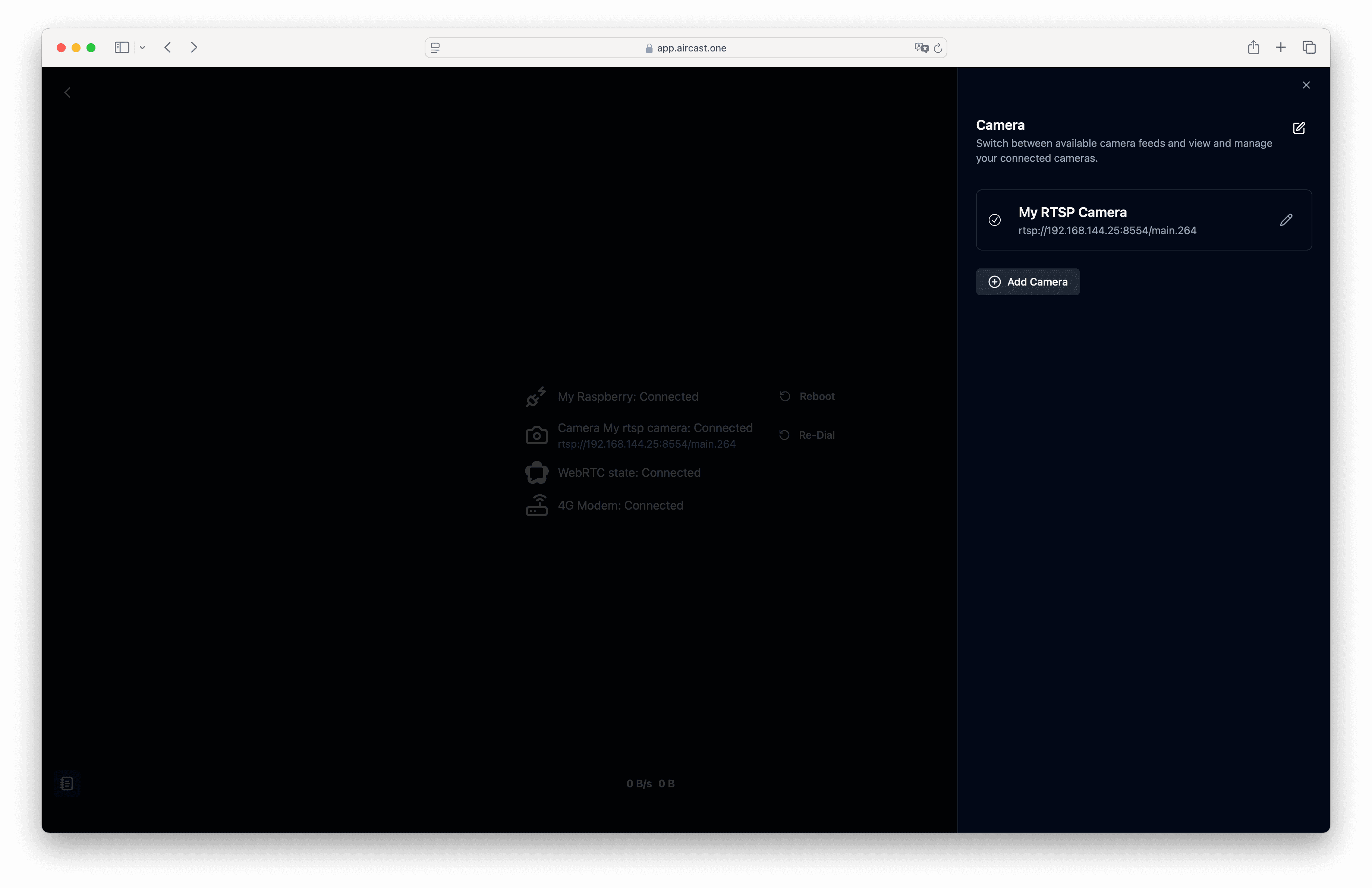 Enable camera