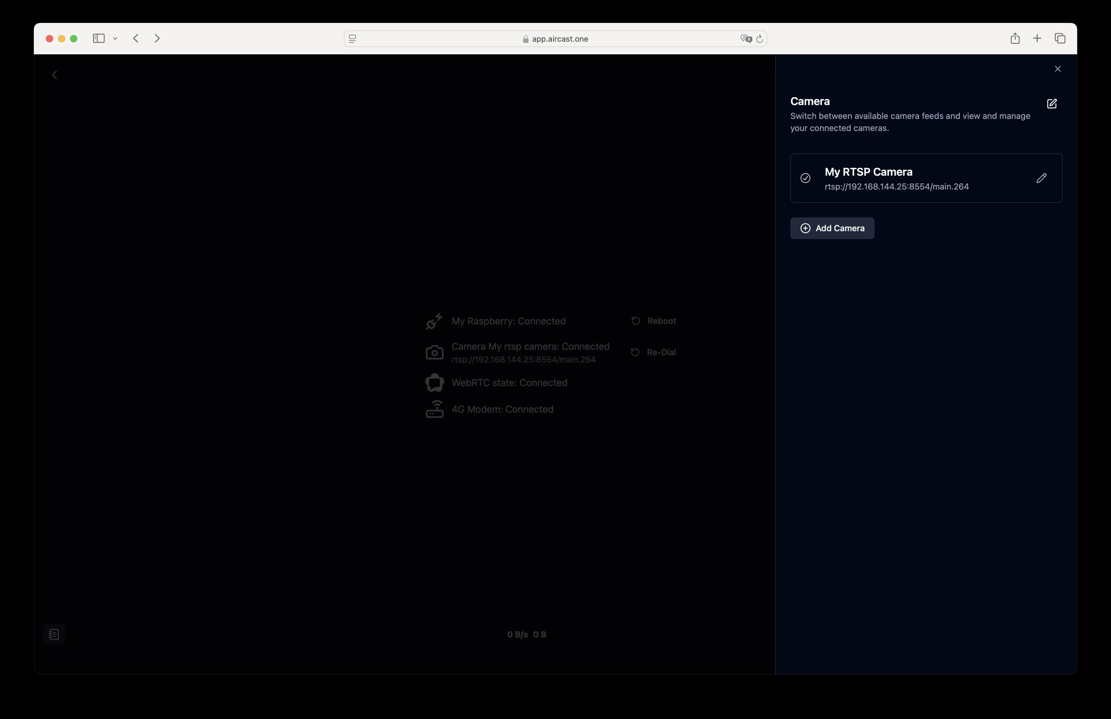 Enable camera