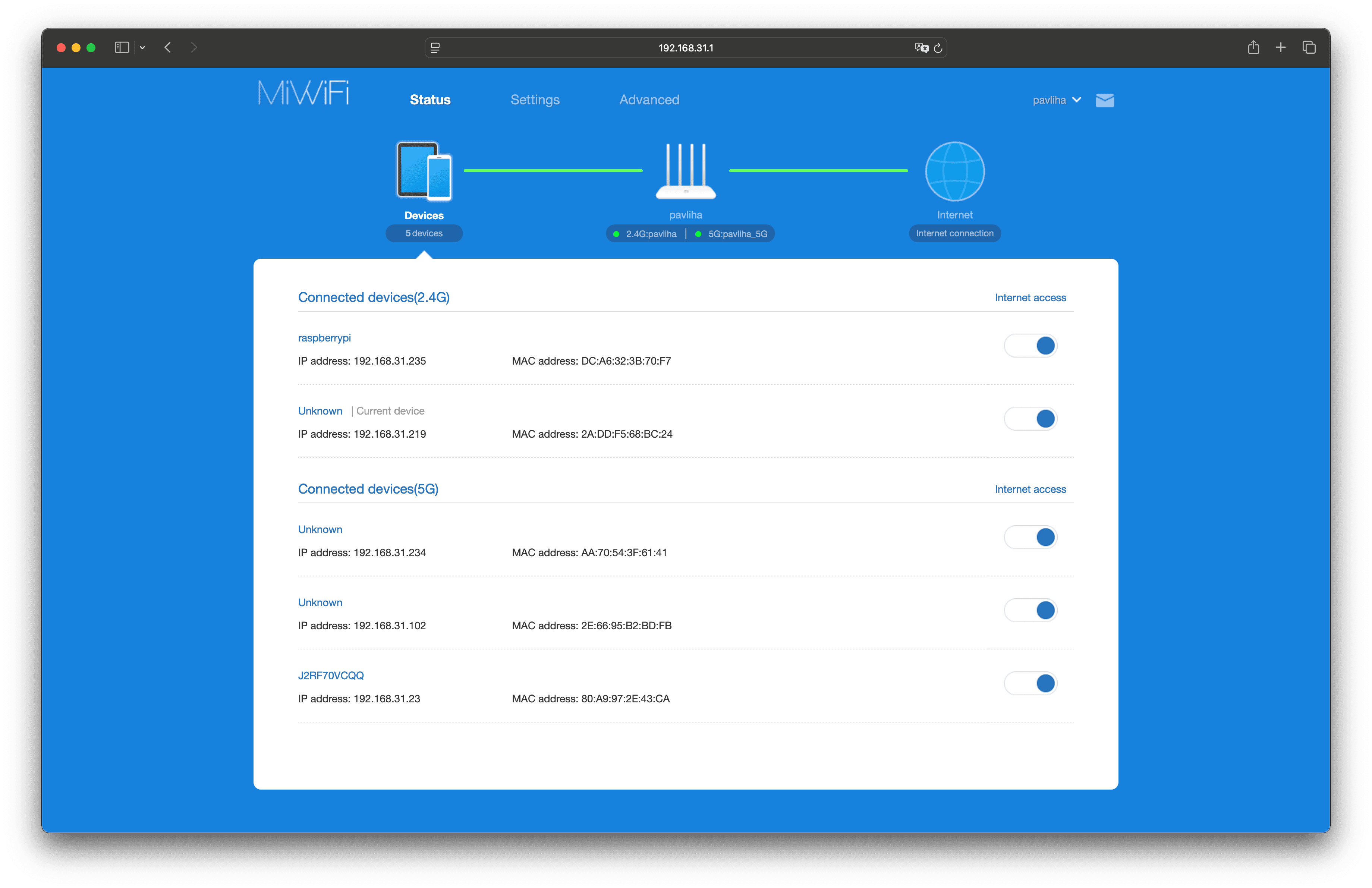 Finding Raspberry Pi IP in Router Interface