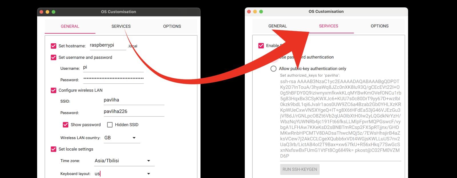 Enable SSH Access