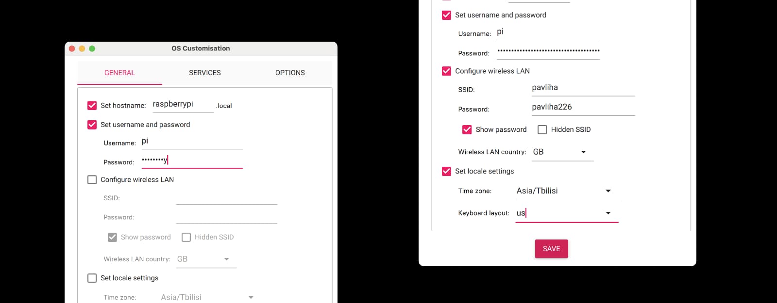 Wireless Network Configuration Screen